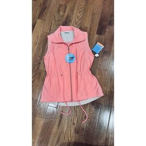 Columbia Cape Vest Women's Size M Coral UPF 15 Sun Protection Lightweight